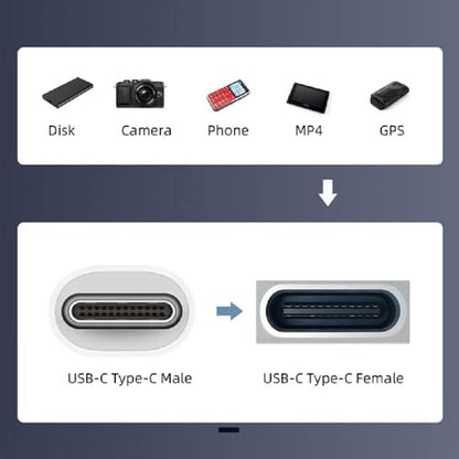 xiwai Ultra Slim Flat USB-C Male to Female Up Down Angled Cable 6cm - size: 6.6cm, style: USB2.0 Type C-Type C Angled M-F