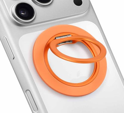 Jsoerpay Ultra-Thin Magnetic Phone Grip for MagSafe, Orange - color: Orange