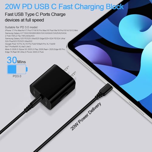 Samsung Phone Charger Fast Charging Block Type C for Samsung Galaxy A37 A17