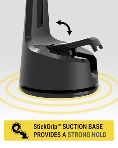 Scosche MagicMount Charge Pro Qi2 Fast Wireless Charging MagSafe Car Mount Charger, 15W Magnetic Cell Phone Holder for Car Dashboard/Windshield Compatible with iPhone 16/15/14/13/12 Pro Max Plus, S25 - size: Circle, style: Window / Dash Suction