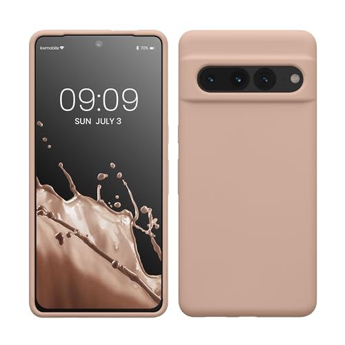 kwmobile Case Compatible with Google Pixel 7 Pro Case - TPU Silicone Phone Cover with Soft Finish - Antique Pink Matte - color: antique pink matte, size: Pixel 7 Pro