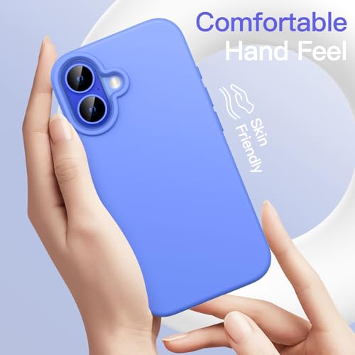 JETech Silicone Case for iPhone 16, Ultramarine | Silky Soft Touch, Shockproof Protection, Scratch Resistant, Microfiber Lining - color: Ultramarine, size: iPhone 16