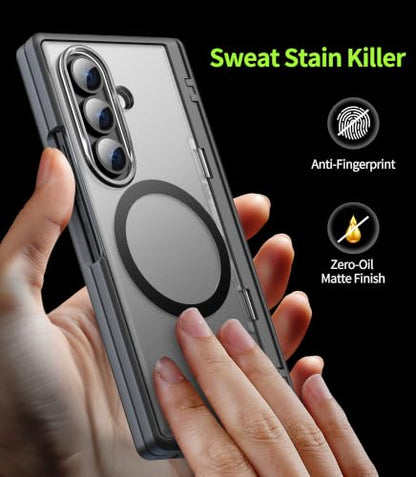 Cozycase for Samsung Galaxy Z Fold 8 Ultra /Z Fold 7 Case with Kickstand - color: Black
