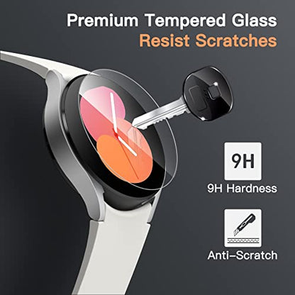 JETech Screen Protector for Samsung Galaxy Watch FE/5/4 40mm, 3-Pack | Tempered Glass Protection, HD Clear, Anti-Scratch Design - size: Galaxy Watch FE/5/4 40mm