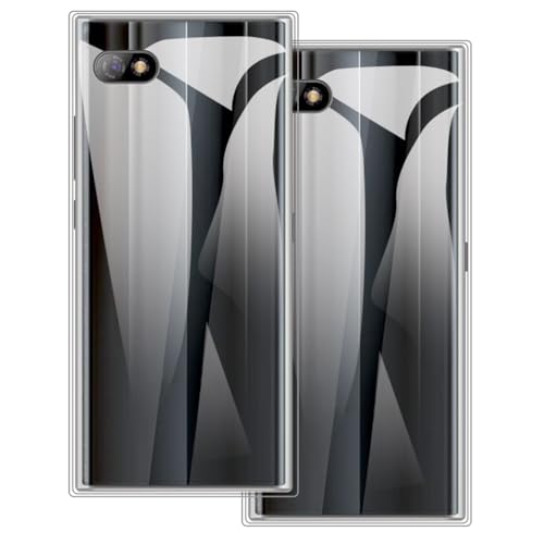 2-Pack TPU Case for Unihertz Titan Slim - Clear | 4.2" Soft Flexible Gel Cover, Shockproof Anti-Scratch Protective Phone Bumper - color: Clear+Clear