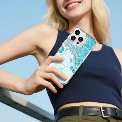 VisEnt Clear Case for iPhone 16 Pro, Magnetic Phone Case, Transparent Slim Cover, Military Grade Protection, Shockproof, Anti-Yellowing, Scratch Resistant, Ocean Wave Shell - color: Ocean Wave Shell, size: Iphone 16 Pro