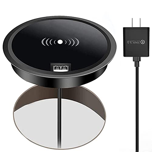 15W Fast Wireless Charging Station Pad Compatible with iPhone 16/16e/16 Pro/16 Pro Max 16 15 14 13 12 11 Series Samsung Galaxy S25 S24 S23 S22 S21 Note 20 (Desk Wireless Charging)