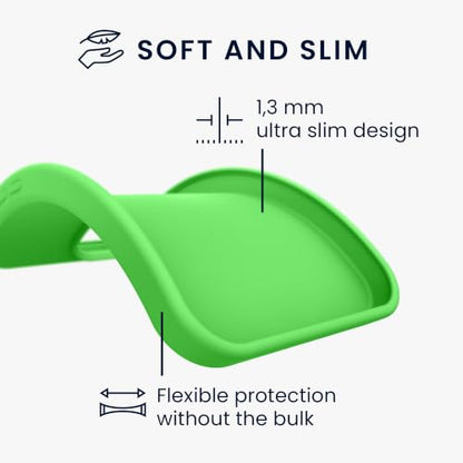 kwmobile Case Compatible with Samsung Galaxy A55 5G Case - Soft Slim Protective TPU Silicone Cover - Lime Green - color: lime green, size: Galaxy A55 5G