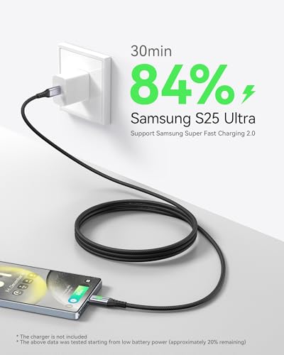 INIU USB C Cable, 2m 100W Fast Charging USB C to USB C Cable