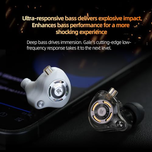 KZ Gale USB C IEM, Wired Type-C Gaming Earbuds with Mic Built-in DSP