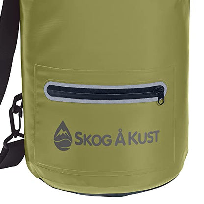 Skog Å Kust DrySak Roll Top Waterproof Bag, 5, 10 & 20 Liter - color: Army Green, size: 10 Liter