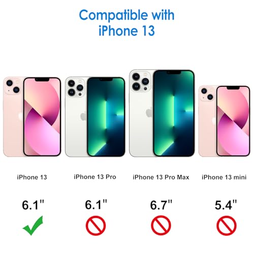 JETech Case for iPhone 13 6.1-Inch, Non-Yellowing Shockproof Phone Bumper Cover, Anti-Scratch Clear Back (Rose Gold) - color: Rose Gold