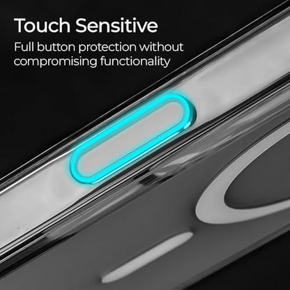 ArmorSuit for iPhone Air Case, Compatible with MagSafe, Clear Hybrid Magnetic Phone Case with Camera Control Button, Shockproof Drop Protection - Clear - size: iPhone Air [6.7-inch]