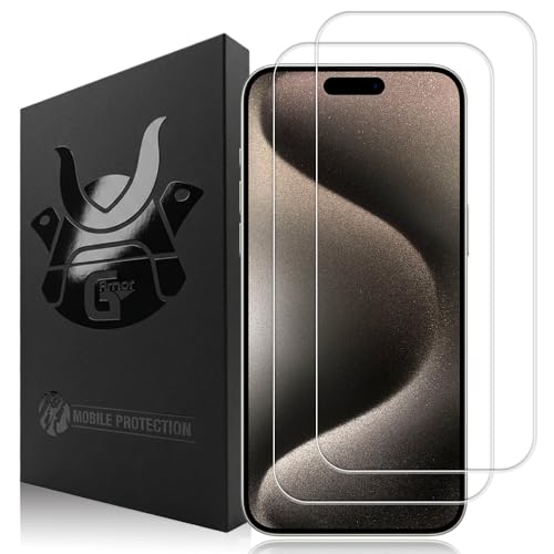 2 Pack Glass Screen Protector for iPhone 15 Plus and 15 Pro Max | 9H Premium Tempered Glass, Lifetime Replacement, Ultra Clear, Scratch Resistant, Phone Case Compatible, Screen Saver - size: iPhone 15 Plus, 15 Pro Max