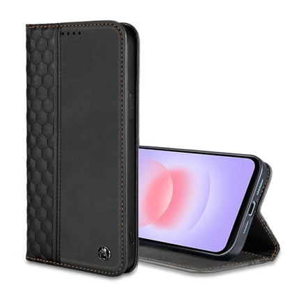 Wallet Case for Samsung Galaxy A27 5G 6.7 inch 2026 - PU Leather Flip Cover with Card Holder Slots, Strong Magnetic Folio Phone Case, Black - color: Black, size: Samsung Galaxy A27 6.7"