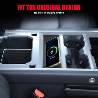Center Console Wireless Charger Silicone Mat Compatible with 2025-2026 L@nd Rover Defender 90/110/130, Non-Slip Charging Protector Pad for Defender 2025 Accessories