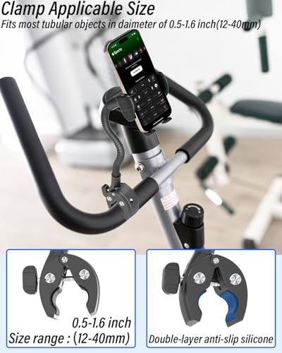 Charchendo Wheelchair & Stroller Phone Holder, Flexible Gooseneck Arm
