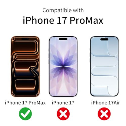 2 Pack Privacy Screen Protector for iPhone 17 Pro Max with 2 Pack Camera Lens Protector, 9H Hardness Double Shatterproof Anti-Spy Tempered Glass Film, Easy Installation - size: iPhone 17 Pro Max
