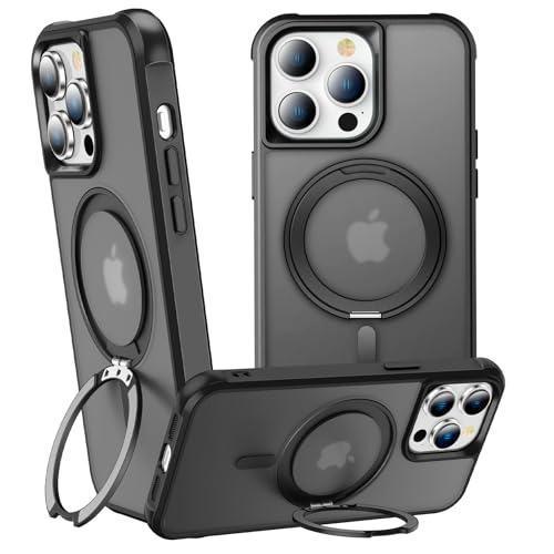 360°Magnetic Swivel Ring for iPhone 13 pro case-Black - color: Black, size: iPhone 13 Pro