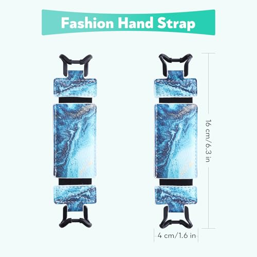 Secure Hand Strap for Kindle and Tablet - High Elasticity Finger Grip Holder Accessories for 6-8 Inches E-Book Tablet. - color: Blue Ocean