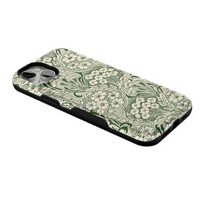 Casely iPhone 15 Plus Case | Mystic Meadow | Green Gardens | Bold Protective Design | Compatible with MagSafe - color: Mystic Meadow | Green Gardens, size: Iphone 15 Plus