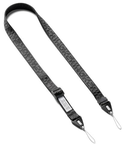 Ringke Phone Lanyard for iPhone 17 Pro Max and Most Smartphones [One-Touch Buckle] Shoulder Strap Adjustable Sturdy Universal Phone Crossbody Neck Lanyard for Travel Essentials - Lettering Black 3 - color: Lettering Black 3