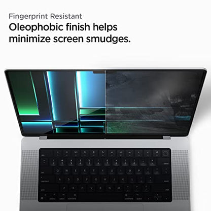 Spigen GlasTR Slim Screen Protector for MacBook Pro 14" M1-M5 Series | (2021-2026), 9H+ Tempered glass, Scratch resistance, Lab-tested 100% clarity, Precise cutout, Case-friendly, 1Pack - size: 14 inch