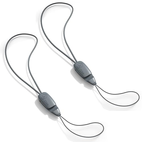 E-Tree 2 Pack Multi-Purpose Wrist Lanyard Hand Strap for Cell Phone Case Camera Airpods Keys Keychain Keys USB Flash Drive - color: Grey & Grey