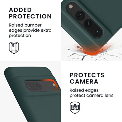 kwmobile Case Compatible with Google Pixel 7 Pro Case - TPU Silicone Phone Cover with Soft Finish - Blue Green - color: blue green, size: Pixel 7 Pro