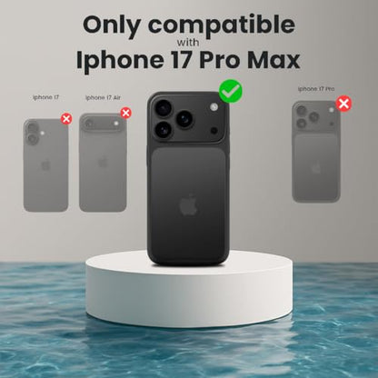 MOTIVE Waterproof Case with Belt Clip iPhone 17 Pro Max, Magnetic | 6.9" | Built-in screen protector, 360° protection, compatible with MagSafe, 360° belt holster - size: iPhone 17 Pro Max
