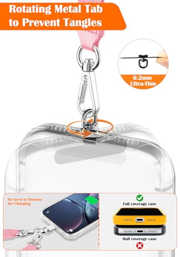 takyu Phone Strap Crossbody with Detachable RFID Wallet Pink - color: Pink