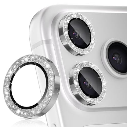imluckies Camera Lens Protector for iPhone 17 Pro/iPhone 17 Pro Max - color: Bling Gray