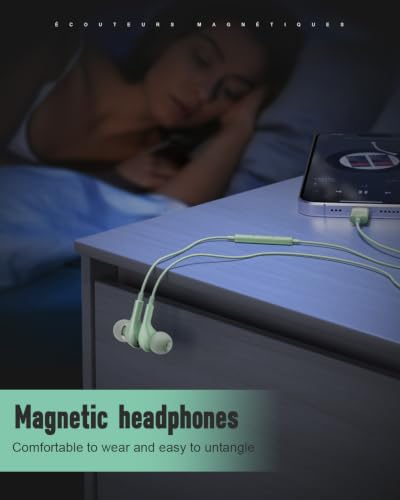 Wired Headphones USB C for for Samsung S26 S25 Ultra A17 A16 S24 S23 A16 - color: Green