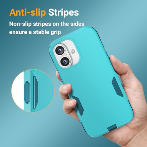 jaroco Magnetic for iPhone 17 Case Heavy Duty Rugged Dual-Layer Teal - color: Teal, size: iPhone 17