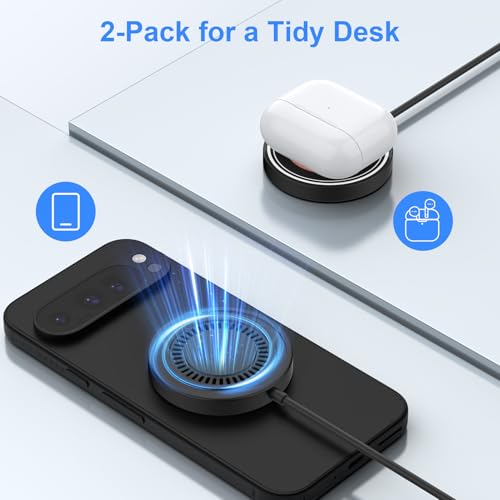 Magnetic Wireless Charger for Google Pixel 11/11 Pro XL/10 Pro Fold - color: Black