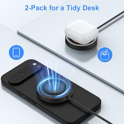 Magnetic Wireless Charger for Google Pixel 11/11 Pro XL/10 Pro Fold - color: Black