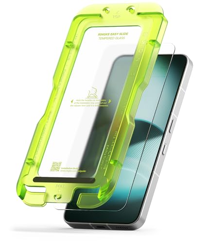 Ringke for Nothing Phone 3 Screen Protector [Easy Slide, 2 Pack] | Easy Installation with Alignment Tool, Case Friendly Premium 9H Hardness Tempered Glass