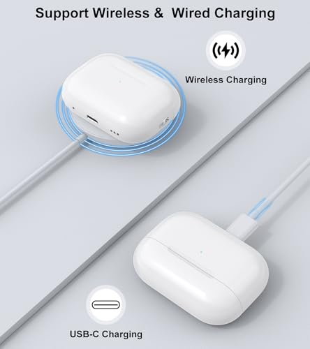 Wireless Charging Case Compatible with AirPods Pro 2nd & 1st (USB-C Port)