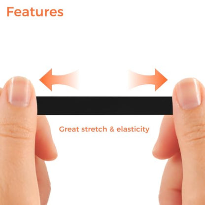 Elastic Silicone Phone Grip Straps, Non-Slip Holders for iPhone and Android