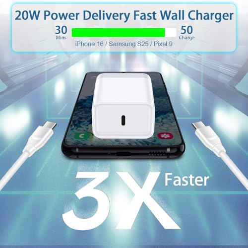 USB C Fast Charger Block Type C Charging Block 20W for Samsung Z Fold 8 7 6