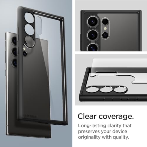 Spigen for Galaxy S24 Ultra Case, Ultra Hybrid [No Magnet Ring] [Anti-Yellowing] - Matte Black - color: Matte Black, size: Galaxy S24 Ultra