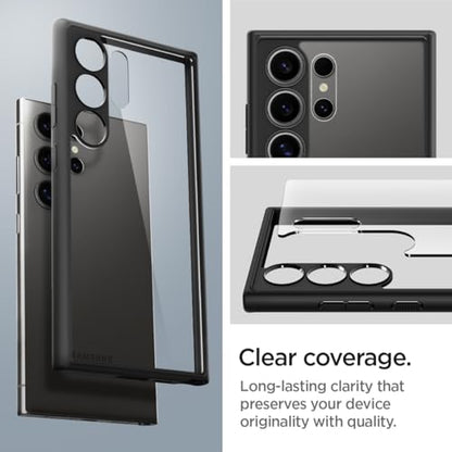 Spigen for Galaxy S24 Ultra Case, Ultra Hybrid [No Magnet Ring] [Anti-Yellowing] - Matte Black - color: Matte Black, size: Galaxy S24 Ultra