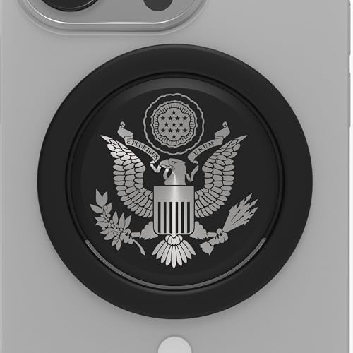 Tango Ultra Thin Grip for MagSafe: One Hand Pop, Stand, 10x Expandable, Space Grade Steel, Removable for Wireless Charging. Half The Thickness, Twice The Pop - Limited Edition: Great Seal of The USA!