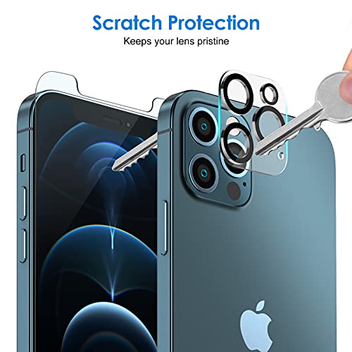 JETech Screen Protector for iPhone 12 Pro, 2+2 Pack - size: iPhone 12 Pro