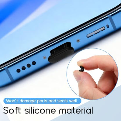 40 Pcs 8 Types USB Port Cover, Silicone USB Port Caps