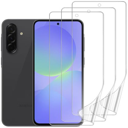 3 Pack Screen Protector Compatible for Samsung Galaxy A36 5G 6.7 Inch, HD Clear Flexible Soft TPU Hydrogel Film for Samsung Galaxy A36 - Support Fingerprint Unlock, High Sensitivity - size: Samsung Galaxy A36