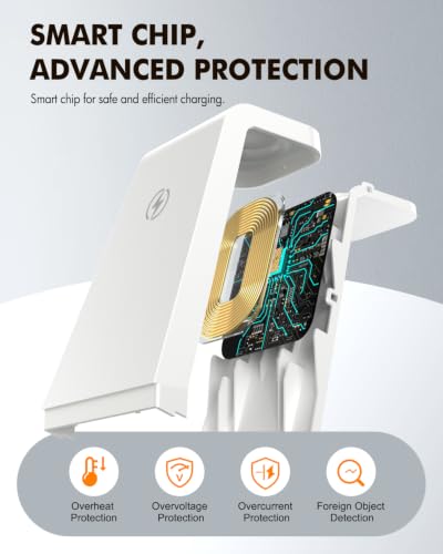 Wireless Charger for Samsung, 3-in-1 Android Charging Station - color: White