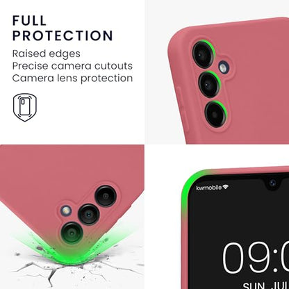 kwmobile Case Compatible with Samsung Galaxy A14 5G Case - Protective Slim TPU Phone Cover - Soft Matte Finish - Dark Rose - color: Dark Rose, size: Galaxy A14 5G