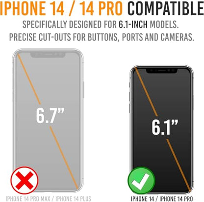 Alpatronix Battery Case for iPhone 14 Pro and iPhone 14 (6.1 inch), Strong Slim Portable Protective Extended Charging Cover with Wireless Charging, Apple Pay, CarPlay (BX14Pro) – Black - size: Apple iPhone 14/14Pro