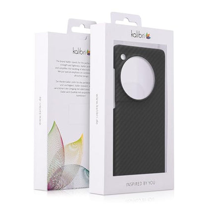 kalibri Aramid Fiber Case Compatible with OnePlus 12 - Case Super Slim Strong Protective Phone Cover - Black Matte - size: 12